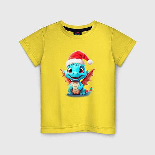 Детская футболка Милый дракошка / Желтый – фото 1