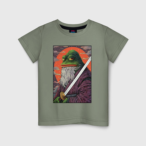 Детская футболка Pepe samurai / Авокадо – фото 1
