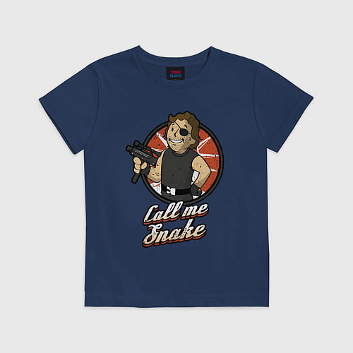 Детская футболка Vault snake / Тёмно-синий – фото 1