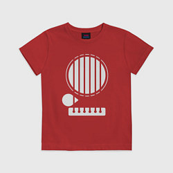 Футболка хлопковая детская Guitar player, цвет: красный