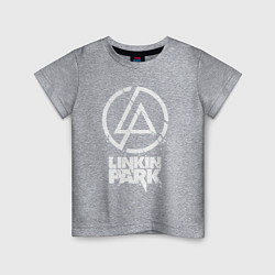 Футболка хлопковая детская Linkin Park - white, цвет: меланж