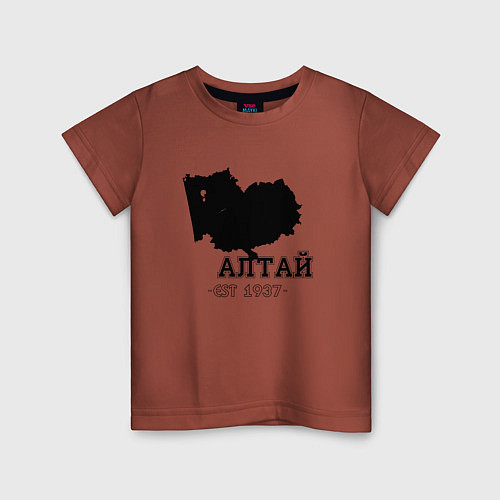 Детская футболка Регион Алтай / Кирпичный – фото 1