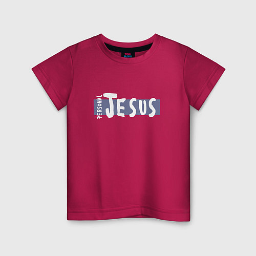 Детская футболка Depeche Mode - personal jesus logo / Маджента – фото 1