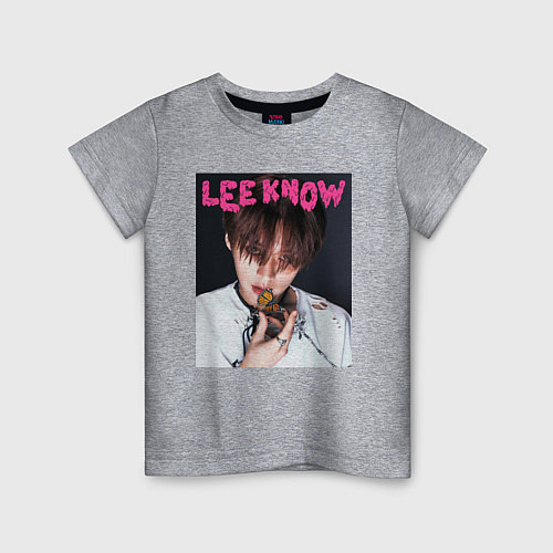 Детская футболка Lee Know Rock Star Stray Kids / Меланж – фото 1