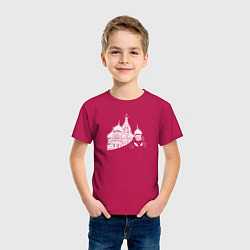 Футболка хлопковая детская Кот Бегемот Мастер и Маргарита, цвет: маджента — фото 2