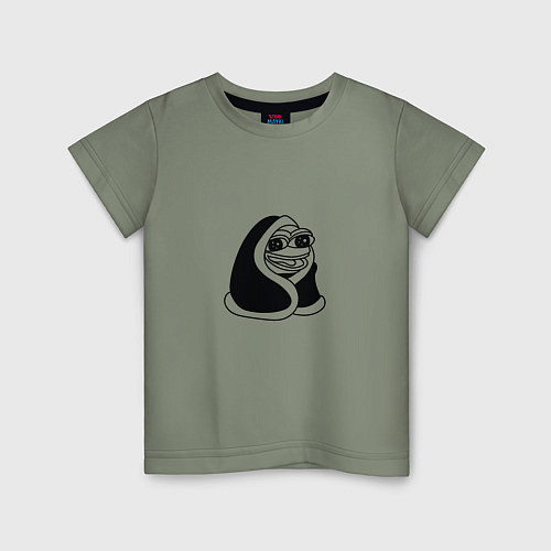 Детская футболка Лягушонок в одеяле / Авокадо – фото 1