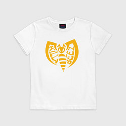 Футболка хлопковая детская Killa beez, цвет: белый