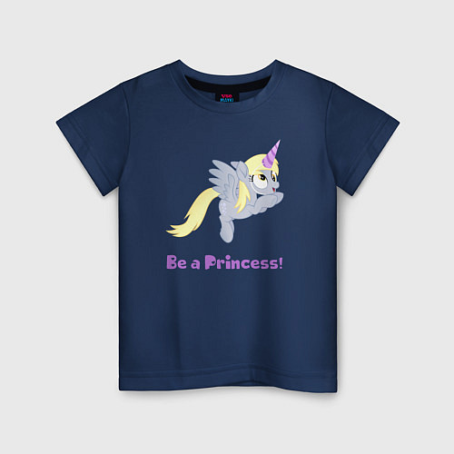 Детская футболка Принцесса Дерпи / Тёмно-синий – фото 1