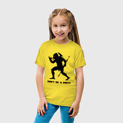 Футболка хлопковая детская Космический охотник, цвет: желтый — фото 2
