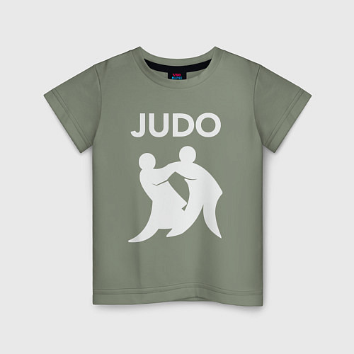 Детская футболка Warriors judo / Авокадо – фото 1