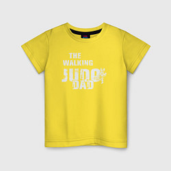 Футболка хлопковая детская The walking judo dad, цвет: желтый