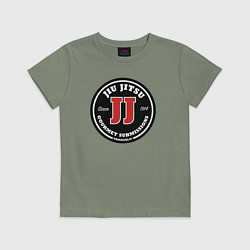 Футболка хлопковая детская Гурман джиу-джитсу, цвет: авокадо