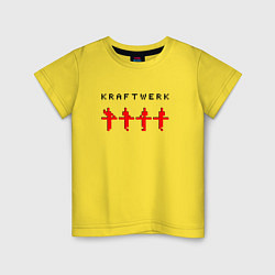 Футболка хлопковая детская Kraftwerk - three d, цвет: желтый