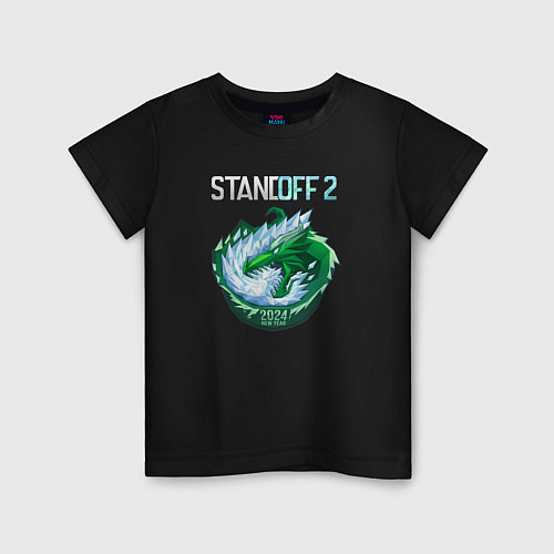 Детская футболка Dragon - Standoff 2 / Черный – фото 1