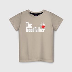 Футболка хлопковая детская The godfather love, цвет: миндальный