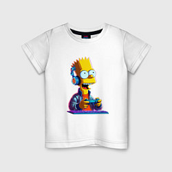 Детская футболка Bart is an avid gamer