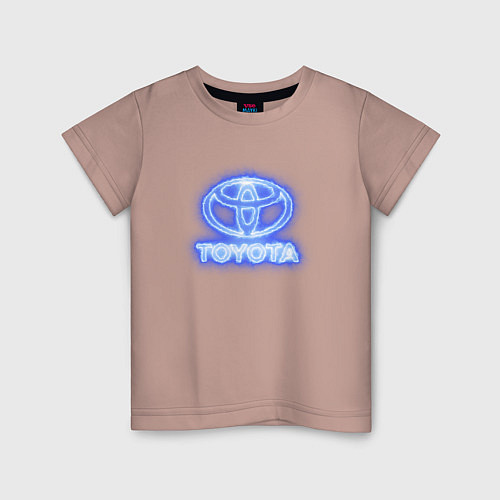 Детская футболка Toyota neon / Пыльно-розовый – фото 1
