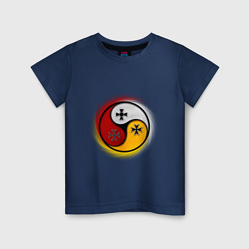 Детская футболка Три слезы бога / Тёмно-синий – фото 1