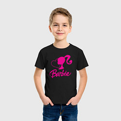 Футболка хлопковая детская Barbie heart, цвет: черный — фото 2