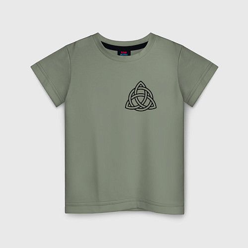 Детская футболка Символика трикветр на груди / Авокадо – фото 1