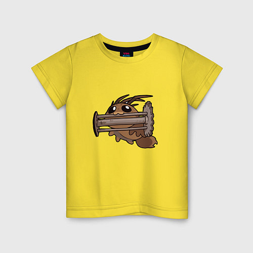 Детская футболка Lethal Company: Cute Bug / Желтый – фото 1