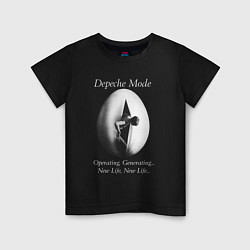 Футболка хлопковая детская Depeche Mode - New Life, цвет: черный