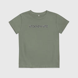 Футболка хлопковая детская Underground, цвет: авокадо