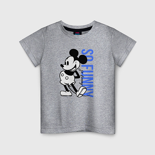 Детская футболка So funny Mickey / Меланж – фото 1