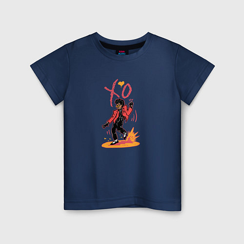 Детская футболка Dance man / Тёмно-синий – фото 1