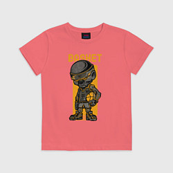 Футболка хлопковая детская Streetball, цвет: коралловый