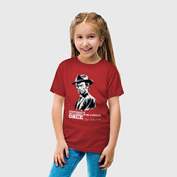 Футболка хлопковая детская Иствуд кино вестерн, цвет: красный — фото 2