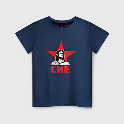 Футболка хлопковая детская Che Guevara star, цвет: тёмно-синий