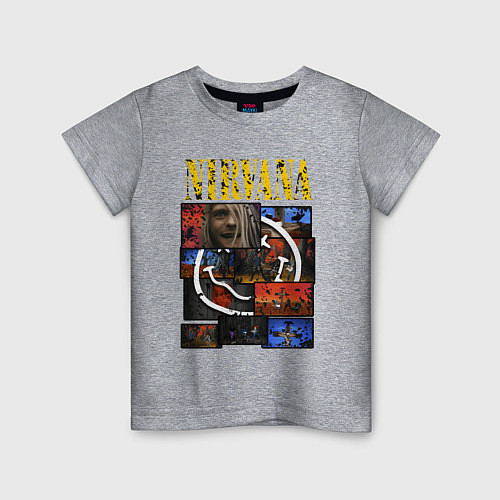Детская футболка Nirvana heart box / Меланж – фото 1
