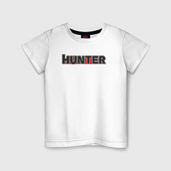Футболка хлопковая детская Hunter, цвет: белый