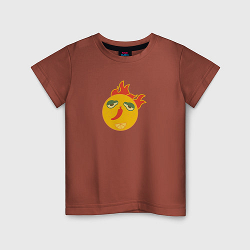 Детская футболка Мексиканская лепешка / Кирпичный – фото 1
