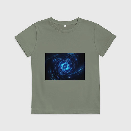 Детская футболка Взрыв синий геометрической абстракции / Авокадо – фото 1