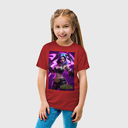 Футболка хлопковая детская League of Legends Akali Kda, цвет: красный — фото 2