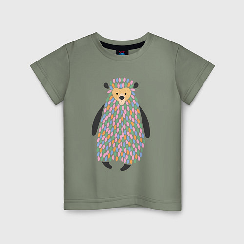 Детская футболка Добрый мишутка / Авокадо – фото 1