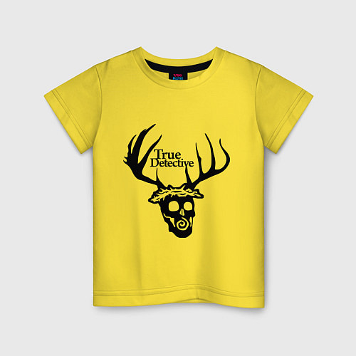 Детская футболка True Detective: Deer Skull / Желтый – фото 1