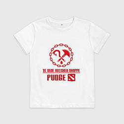 Футболка хлопковая детская Hook Pudge, цвет: белый