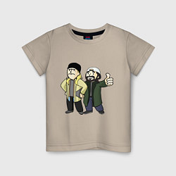Футболка хлопковая детская Vault Jay and silent Bob, цвет: миндальный