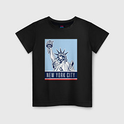 Футболка хлопковая детская Style New York, цвет: черный