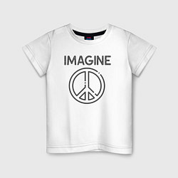 Футболка хлопковая детская Peace imagine, цвет: белый