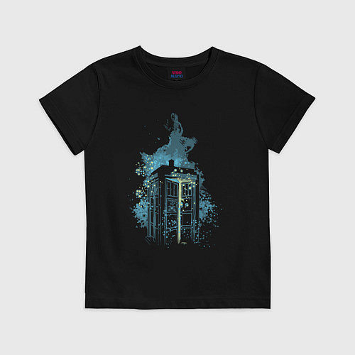 Детская футболка Tardis magic / Черный – фото 1