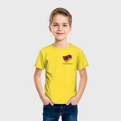 Футболка хлопковая детская Im Armenian - motto, цвет: желтый — фото 2