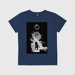 Футболка хлопковая детская Семь смертных грехов Мелиодас, цвет: тёмно-синий