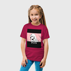 Футболка хлопковая детская Франкс Зеро Ту, цвет: маджента — фото 2