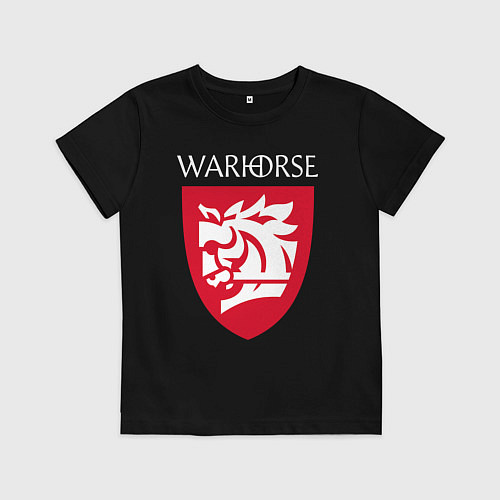 Детская футболка Warhorse logo / Черный – фото 1