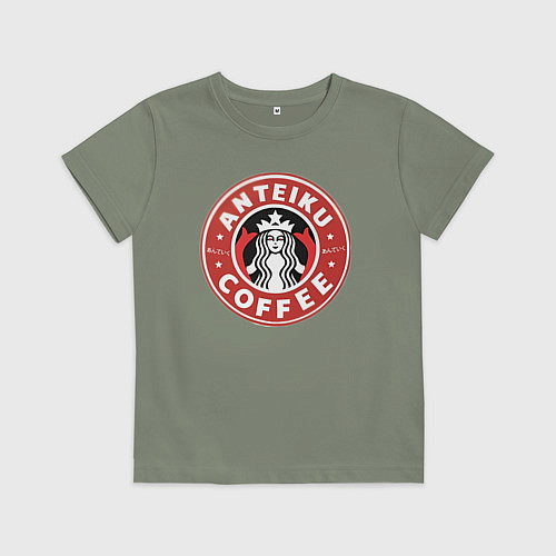 Детская футболка Токийский гуль кофе / Авокадо – фото 1