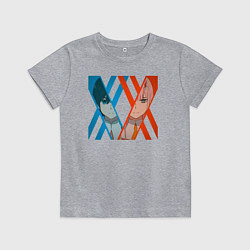 Футболка хлопковая детская Хиро Зеро Ту, цвет: меланж